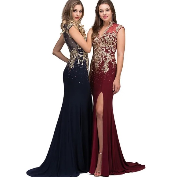 ABBY PARIS FULL LENGTH GOWN SZ 6 nwt  women’s dress prom formal evening - Picture 3 of 5